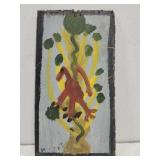 Original Mose T painting DRAGON on wood