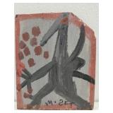Original Mose T painting DRAGON on wood