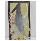 Original Mose T painting DRAGON on wood