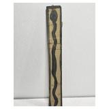 Original Mose T Black Snake Painting on Wood