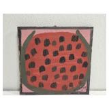 Original Mose T Watermelon Painting on Wood
