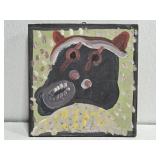 Original Mose T Black Bear Painting on Wood