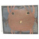 Original Mose T painting CHICKEN on wood