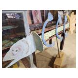 Large Flok art FISH IRON HEAVY