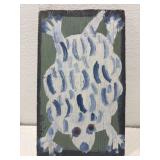 Mose T painting of frog on board