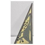 Original Mose T Green Bird Painting on Wood