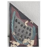 Original Mose T Gray Watermelon Painting on Wood