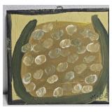 Original Mose T Watermelon Painting on Wood