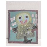 Original Mose T Painting of Person on Wood