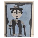 Original Mose T Painting of Man