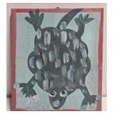 Original Mose T Painting of Lizard or Turtle