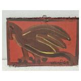 Original Mose T painting DRAGON on wood