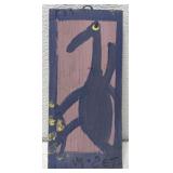 Small Mose T painting of bird on board