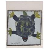 Original Mose T painting TURTLE on wood