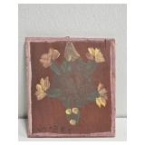 Original Mose T Green Turtle Painting on Wood