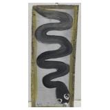 Original Mose T painting BLACK SNAKE on wood