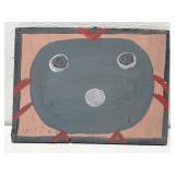Mose T chicken painting on board
