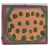 Original Mose T Orange & Green Watermelon Painting