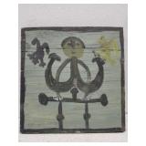 Original Mose T painting RISQUE on wood