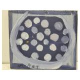 Original Mose T painting PURPLE WATERMELON on wood