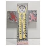 Original Mose T Jesus Cross Painting on Wood