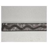 Original Mose T Painting of Black Snake on Wood