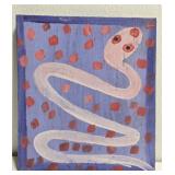 Original Mose T Snake Painting on Wood
