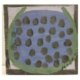 Original Mose T painting WATERMELON on wood