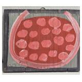 Original Mose T Watermelon Painting on Wood