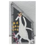 Mose T painting of bird on board
