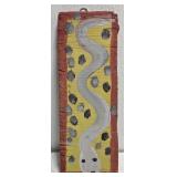 Original Mose T White Snake Painting on Wood