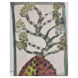 Original Mose T painting TREE OF LIFE on wood