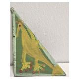 Original Mose T Yellow Bird Painting on Wood