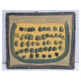 Original Mose T Watermelon Painting on Wood