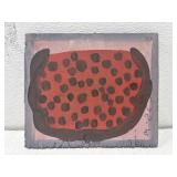 Mose T painting of watermelon on board