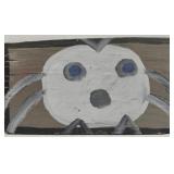 Original Mose T painting Chicken on wood