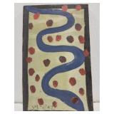 Original Mose T painting SNAKE on wood