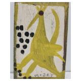 Original Mose T painting DRAGON on wood