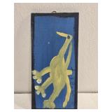 Original Mose T Yellow Bird Painting on Wood