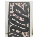 Original Mose T painting SNAKE on wood