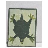 Original Mose T Green Animal Painting on Wood