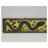 Original Mose T painting  SNAKE on wood