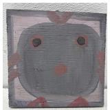 Mose T chicken painting on board