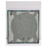 Original Mose T Green Animal Painting on Wood