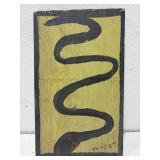 Mose T snake painting on board