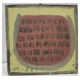 Original Mose T painting WATERMELON on wood