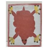 Original Mose T painting FROG on wood