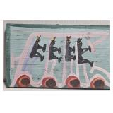 Original Mose T Painting of 4 People on Bus