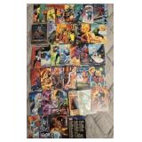 Partial set of 1992 Marvel Masterpieces cards