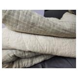 Lot of 3 vintage quilt AS IS